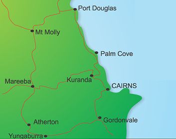 Outback Tasting Tours Port Douglas Map